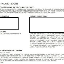 How to check freight guard report