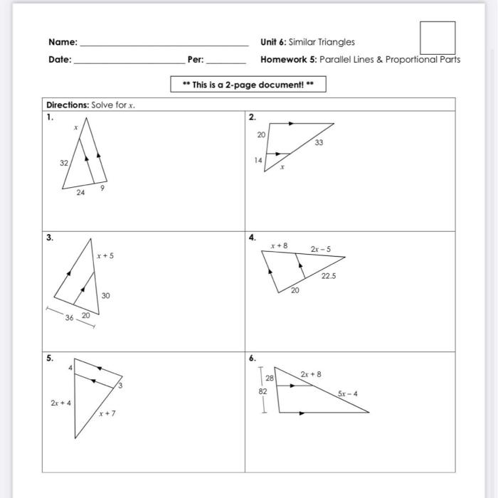 Similar figures homework answer key