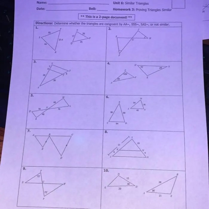 Similar figures homework answer key