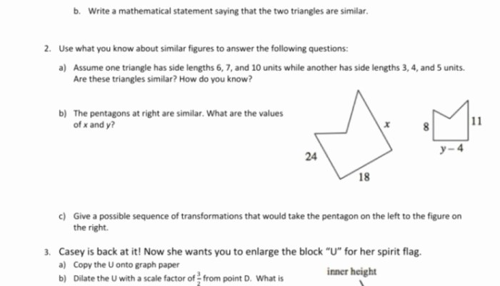 Similar figures homework answer key