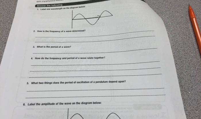 Unit 6a the nature of waves practice problems answer key